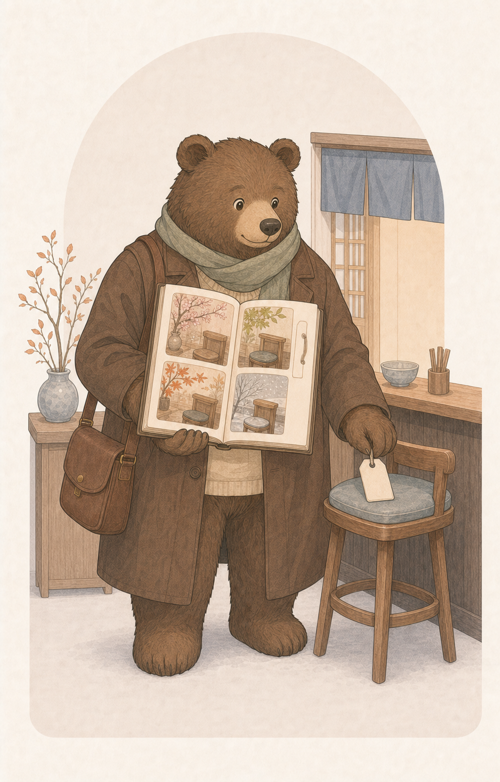 指定席グマのキャラクターイラスト